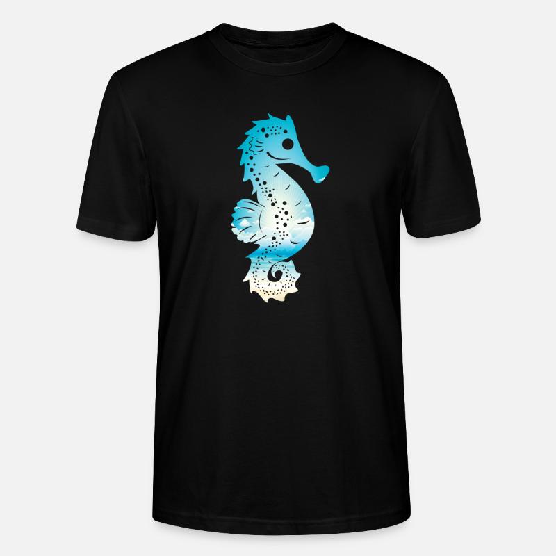 SeePferdchen (Sky-Edition) - Stanley/Stella Unisex Bio-T-Shirt CRAFTER - Schwarz
