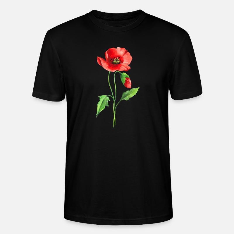 Fleur - T-shirt bio CRAFTER Stanley Stella Unisexe - noir
