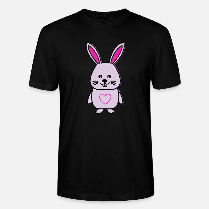 hase comic love - Stanley/Stella Unisex Bio-T-Shirt CRAFTER - Schwarz