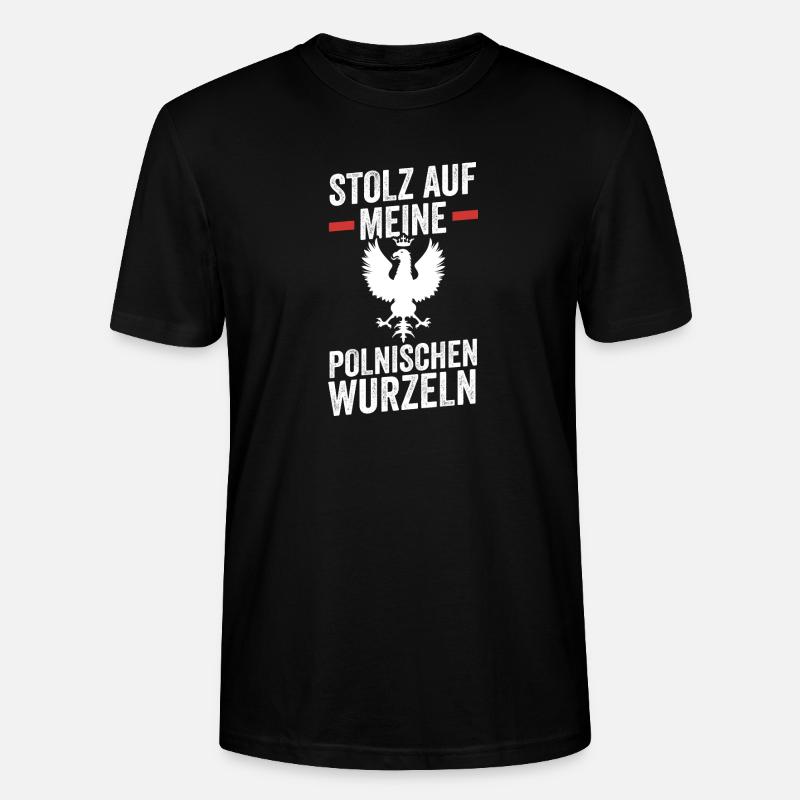 Pole Polnisch Polen - Stanley/Stella Unisex Bio-T-Shirt CRAFTER - Schwarz