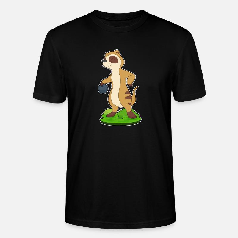 Erdmännchen Bowling Bowlingkugel - Stanley/Stella Unisex Bio-T-Shirt CRAFTER - Schwarz