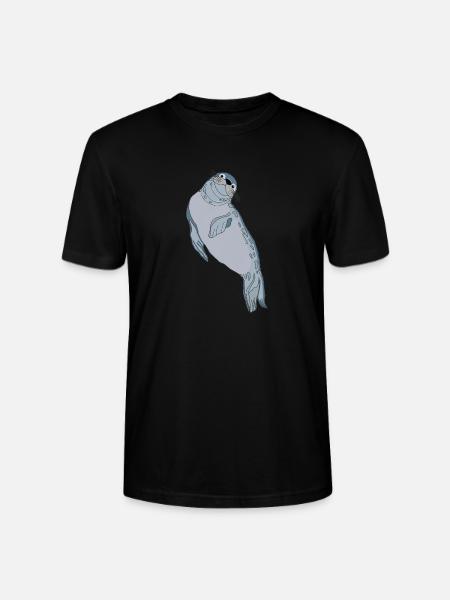 Robbe Seehund - Stanley/Stella Unisex Bio-T-Shirt CRAFTER - Schwarz