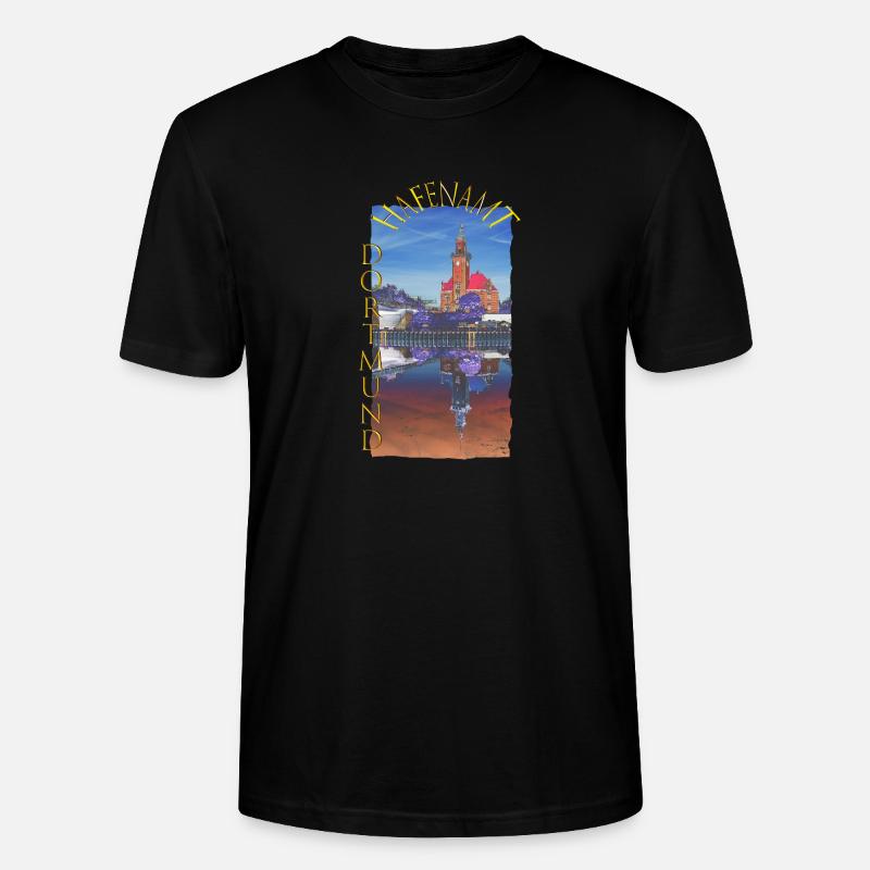 Historisches Dortmunder Hafenamt - Stanley/Stella Unisex Bio-T-Shirt CRAFTER - Schwarz