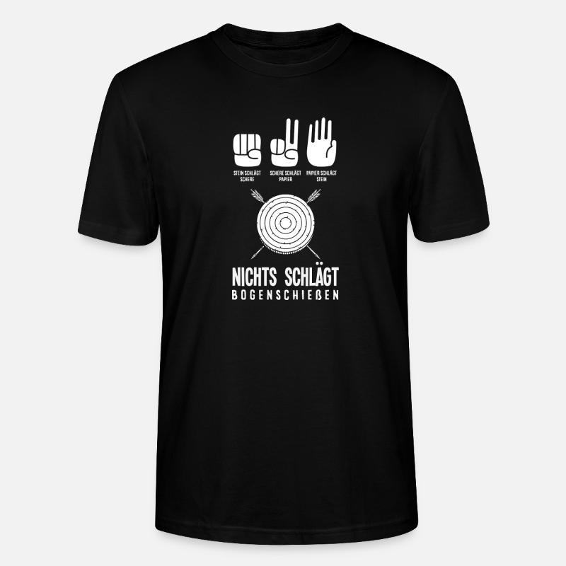 Ich gehe Bogenschießen - Stanley/Stella Unisex Bio-T-Shirt CRAFTER - Schwarz
