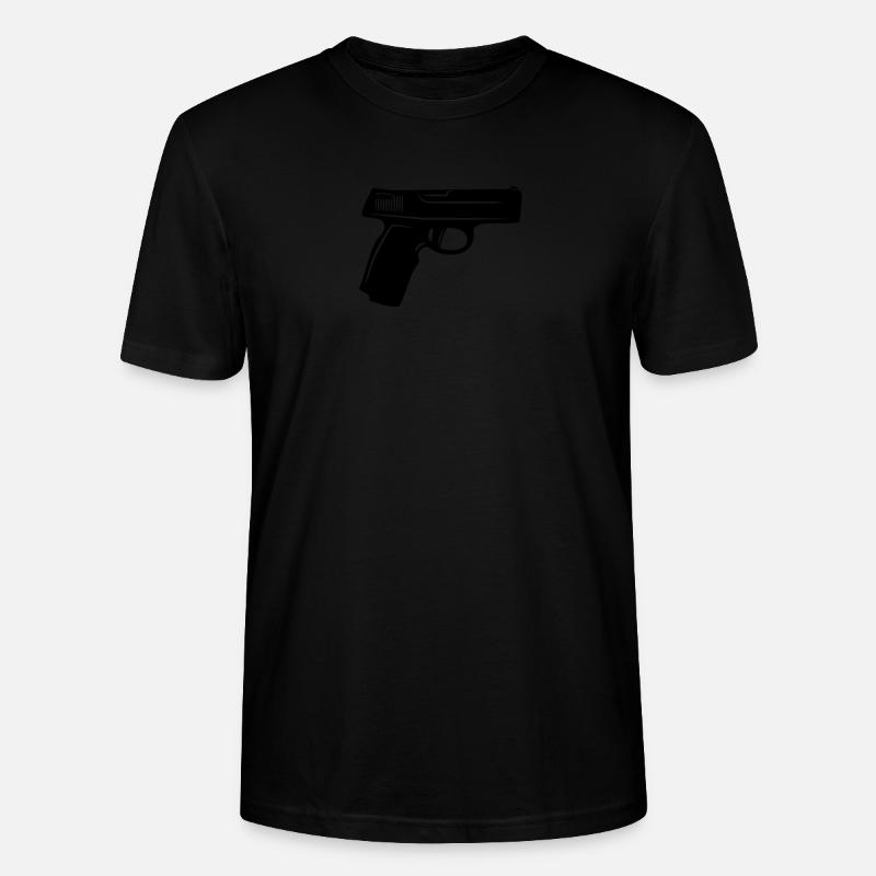 Weapons gun pattern - Stanley/Stella CRAFTER Unisex Organic T-Shirt - black