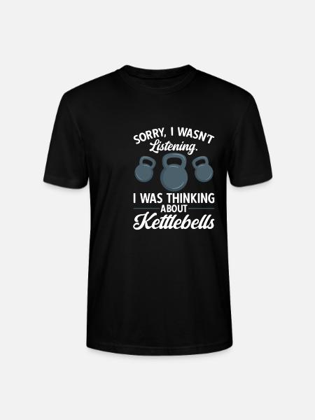 Kettlebell Workout Fitness Training - Stanley/Stella CRAFTER Unisex Organic T-Shirt - black