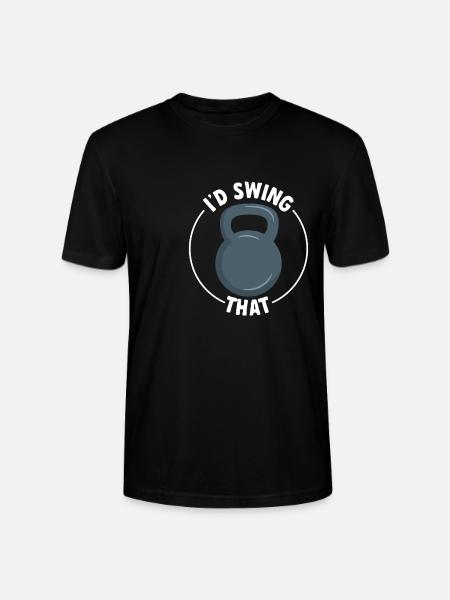 Kettlebell Workout Fitness Training - Stanley/Stella CRAFTER Unisex Organic T-Shirt - black