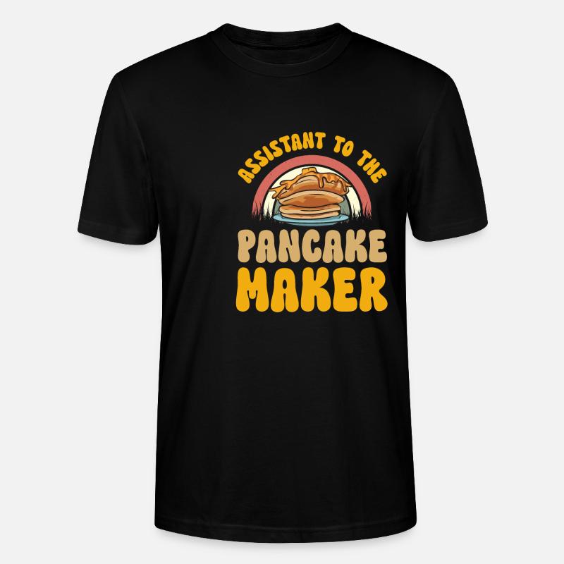 Pancake Frühstück Pfannkuchen - Stanley/Stella Unisex Bio-T-Shirt CRAFTER - Schwarz