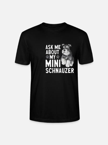 Miniature Schnauzer Dog Schnauzer - Stanley/Stella CRAFTER Unisex Organic T-Shirt - black