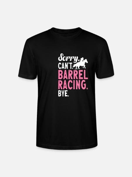 Rodeo Barrel Racing Pferd - Stanley/Stella Unisex Bio-T-Shirt CRAFTER - Schwarz