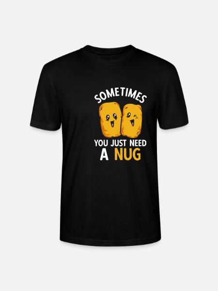 Chicken Nugget Lover Chicken Nuggets - Stanley/Stella CRAFTER Unisex Organic T-Shirt - black