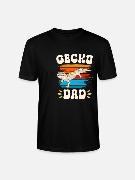 Leopard Gecko Reptile Pet Gecko - Stanley/Stella CRAFTER Unisex Organic T-Shirt - black