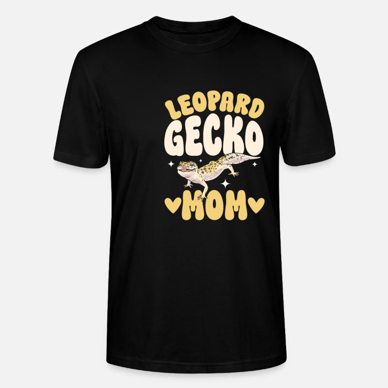 Leopardgecko Reptil Haustier Gecko - Stanley/Stella Unisex Bio-T-Shirt CRAFTER - Schwarz
