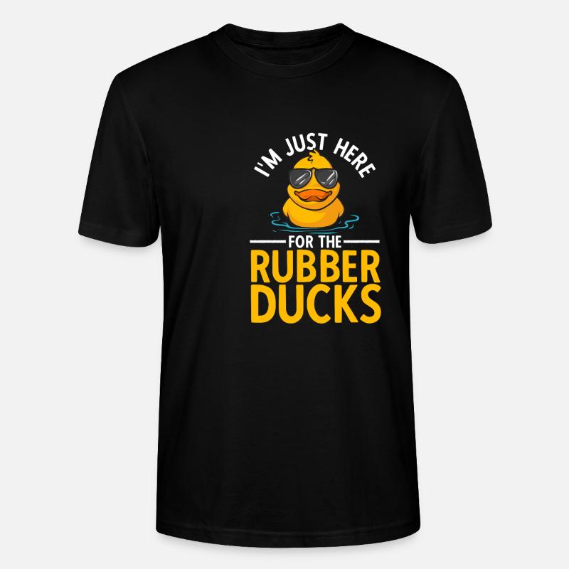 Quietscheentchen Quietscheente Gummiente - Stanley/Stella Unisex Bio-T-Shirt CRAFTER - Schwarz