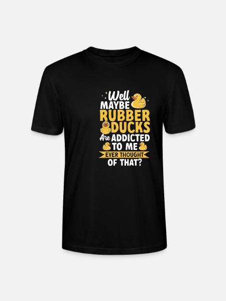 Rubber Duck Rubber Duck - Stanley/Stella CRAFTER Unisex Organic T-Shirt - black