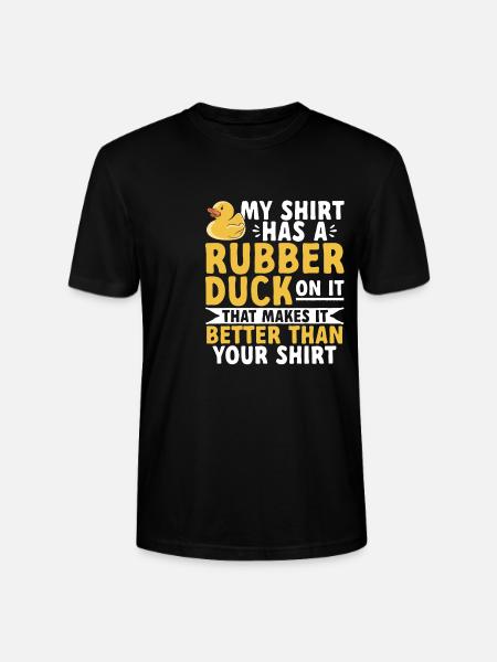 Rubber Duck Rubber Duck - Stanley/Stella CRAFTER Unisex Organic T-Shirt - black