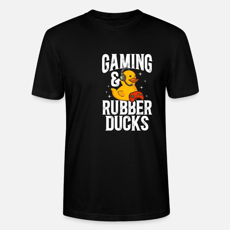 Rubber Duck Rubber Duck - Stanley/Stella CRAFTER Unisex Organic T-Shirt - black