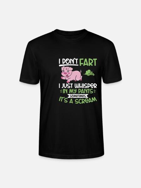 fart farting farting farting - Stanley/Stella CRAFTER Unisex Organic T-Shirt - black