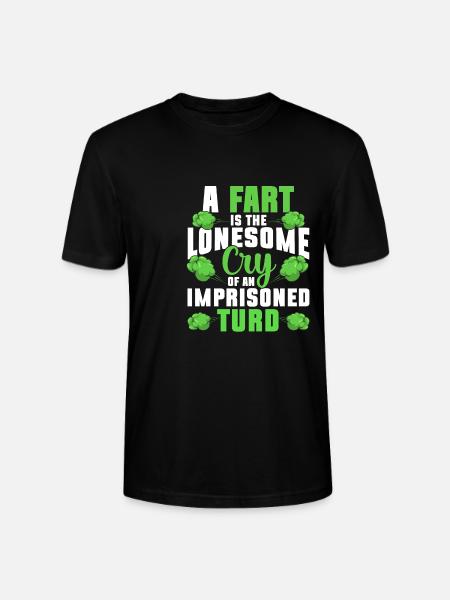 fart farting farting farting - Stanley/Stella CRAFTER Unisex Organic T-Shirt - black