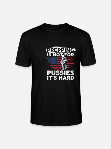 Prepping er ikke for fisser Det er svært - Stanley Stella CRAFTER unisex økologisk-T-shirt - sort