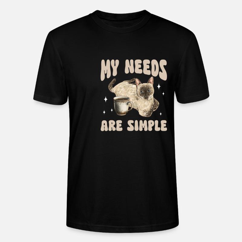 Siamkatze Katze Siamese - Stanley/Stella Unisex Bio-T-Shirt CRAFTER - Schwarz