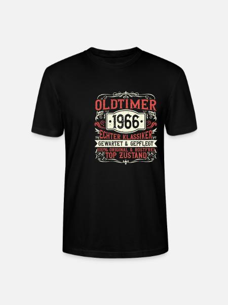 Born in 1966, born in 1966, born in 1966 - Stanley/Stella CRAFTER Unisex Organic T-Shirt - black