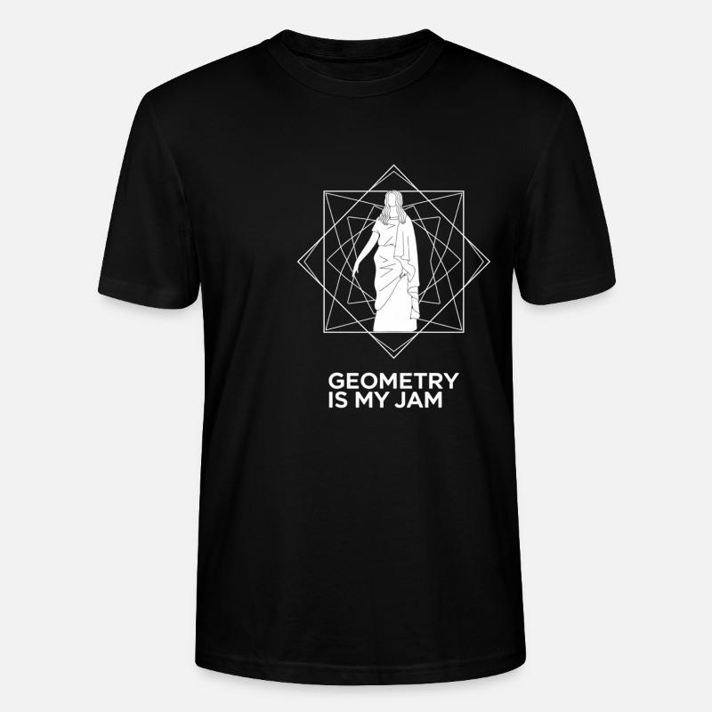Geometry Is My Jam Design - Stanley/Stella Unisex Bio-T-Shirt CRAFTER - Schwarz
