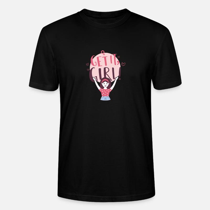 Hol es dir, Mädchen! - Stanley/Stella Unisex Bio-T-Shirt CRAFTER - Schwarz