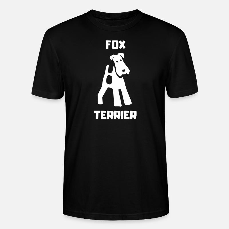 Fox Terrier TERRIER - T-shirt bio CRAFTER Stanley Stella Unisexe - noir
