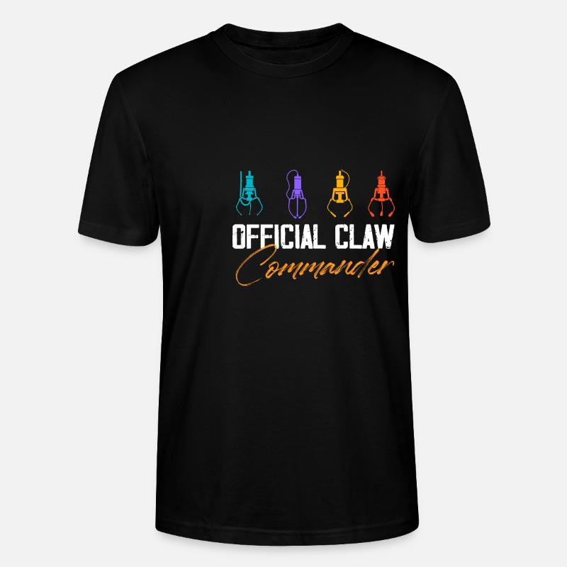 Grue d’arcade officielle Claw Commander - T-shirt bio CRAFTER Stanley Stella Unisexe - noir