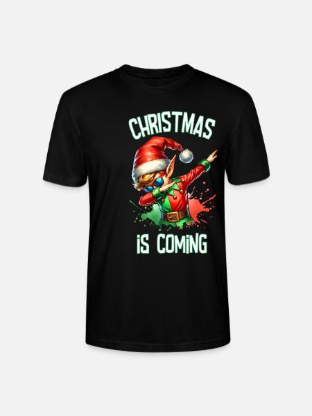 Noël approche Joyeux Noël Elfe - T-shirt bio CRAFTER Stanley Stella Unisexe - noir