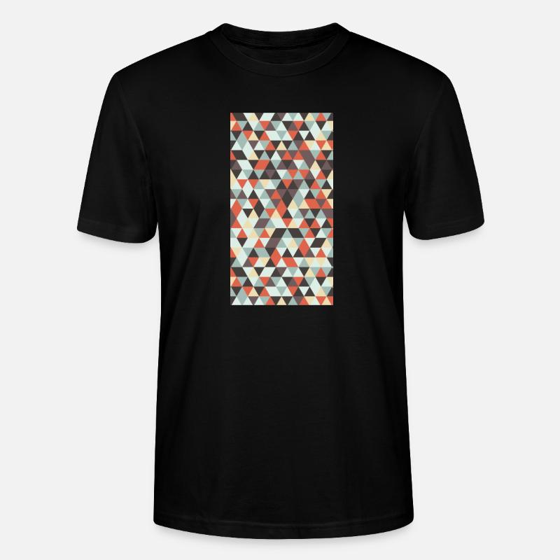 Triangle pattern - Stanley/Stella Unisex Bio-T-Shirt CRAFTER - Schwarz