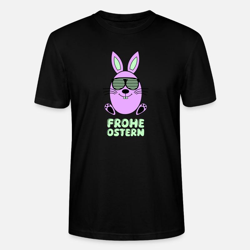 Joyeux lapin de Pâques 1 - T-shirt bio CRAFTER Stanley Stella Unisexe - noir