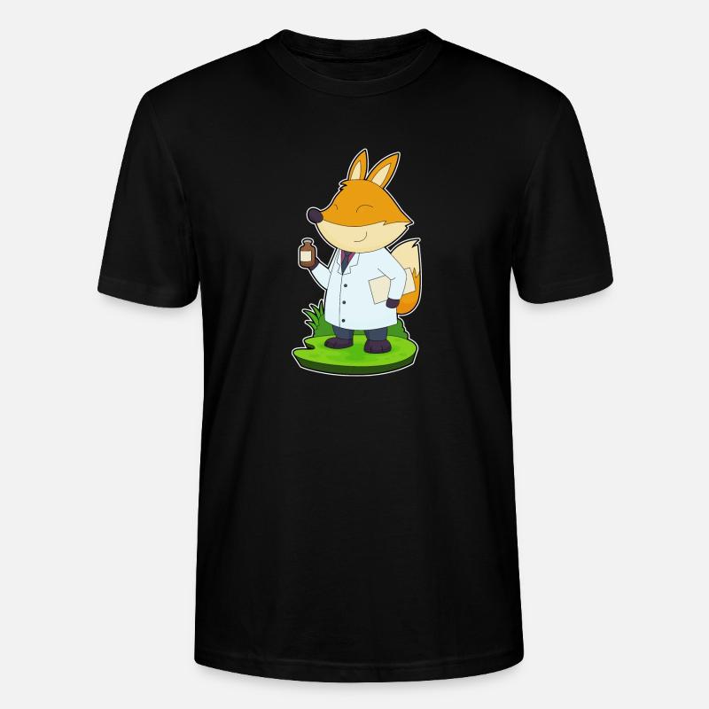 Fuchs Arzt Medizin - Stanley/Stella Unisex Bio-T-Shirt CRAFTER - Schwarz