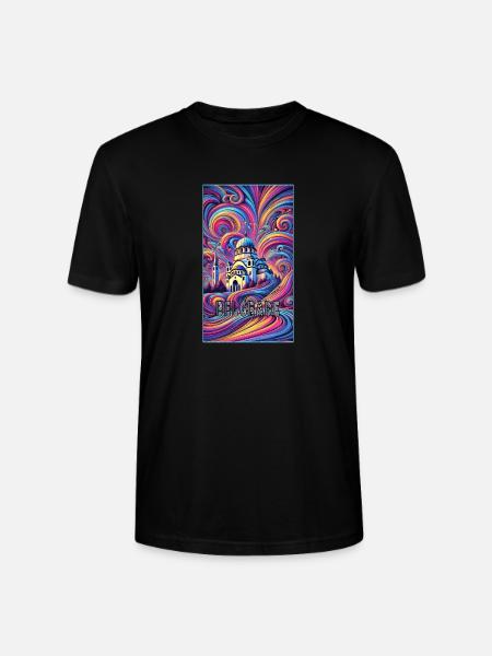Belgrade Serbia Panorama Design - Stanley/Stella CRAFTER Unisex Organic T-Shirt - black