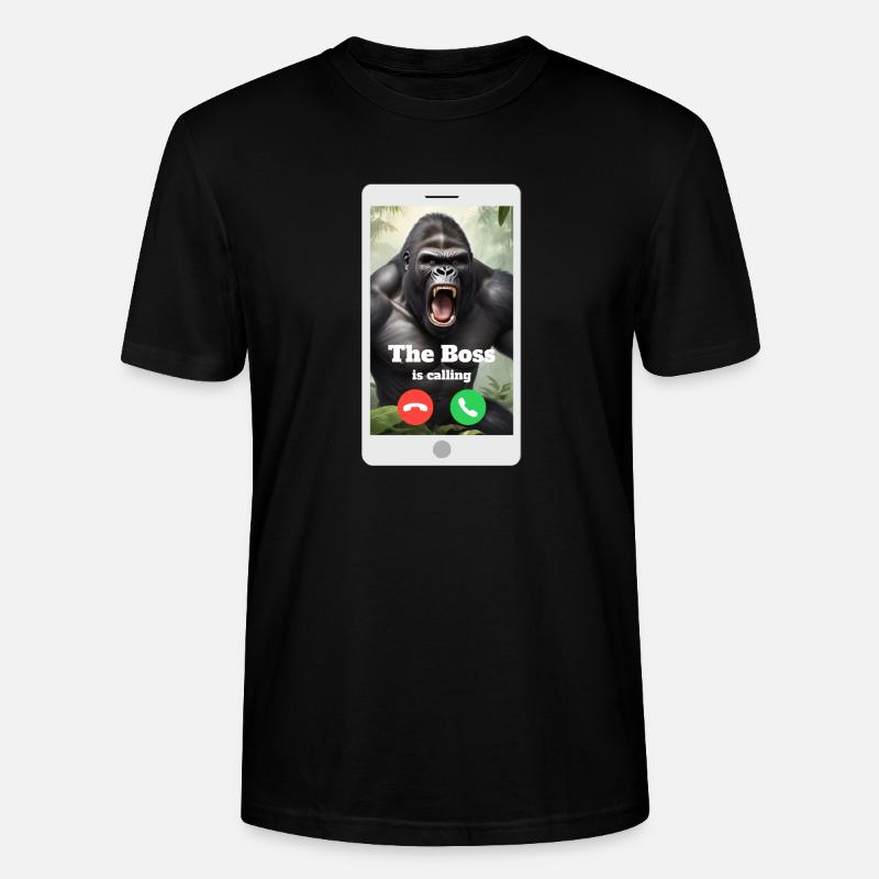 Dein Chef ruft dich an! - Stanley/Stella Unisex Bio-T-Shirt CRAFTER - Schwarz