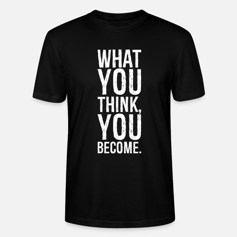 was du glaubst zu werden - Stanley/Stella Unisex Bio-T-Shirt CRAFTER - Schwarz