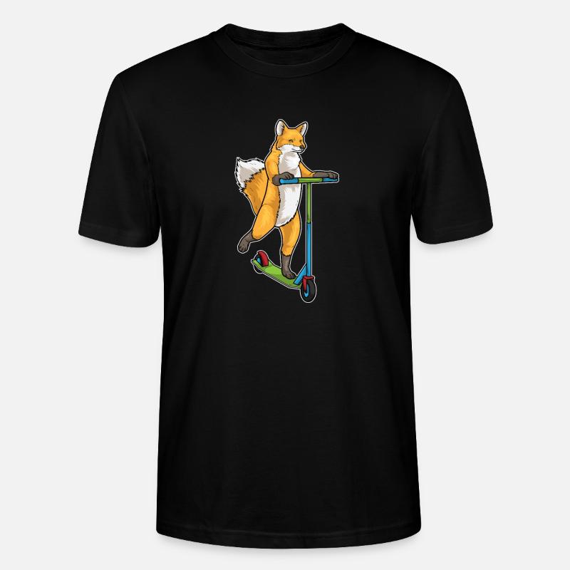 Fuchs Tretroller - Stanley/Stella Unisex Bio-T-Shirt CRAFTER - Schwarz