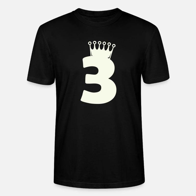 3_krone - Stanley/Stella Unisex Bio-T-Shirt CRAFTER - Schwarz