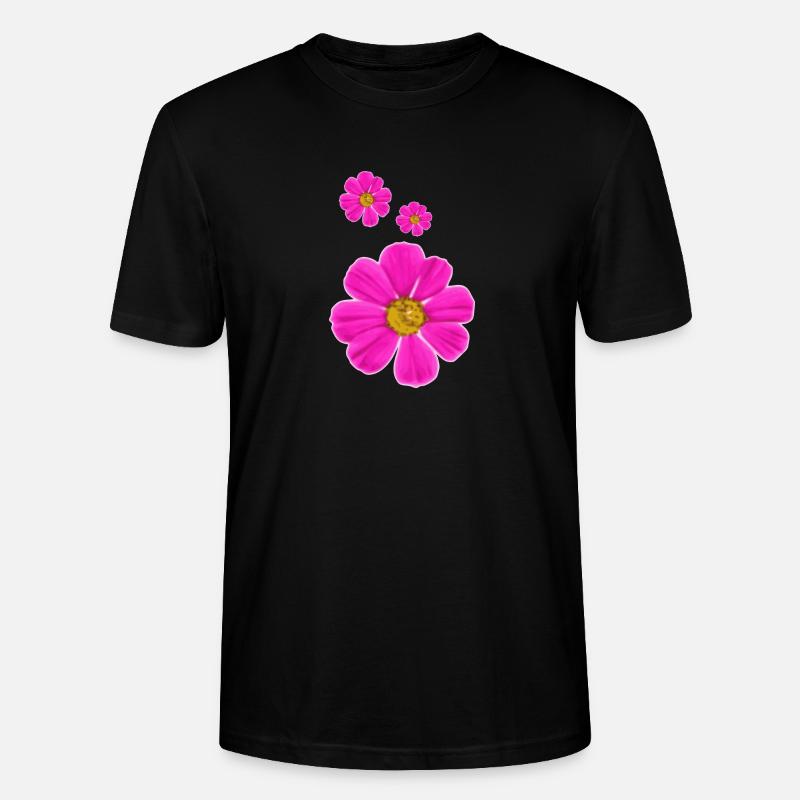fleurs - T-shirt bio CRAFTER Stanley Stella Unisexe - noir