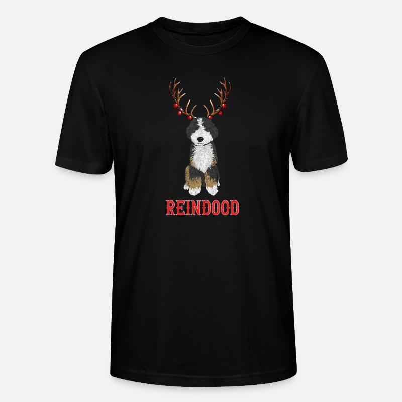 Bernedoodle Hund - Stanley/Stella Unisex Bio-T-Shirt CRAFTER - Schwarz