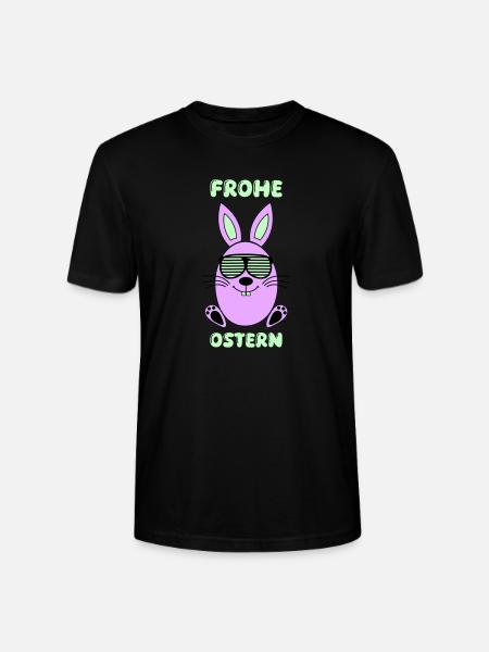 Happy Easter Bunny - Stanley/Stella CRAFTER Unisex Organic T-Shirt - black
