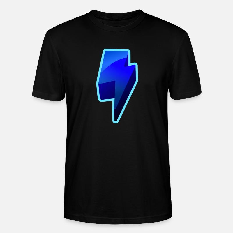 NeonBlitz Lightning Graphique Bleu - T-shirt bio CRAFTER Stanley Stella Unisexe - noir