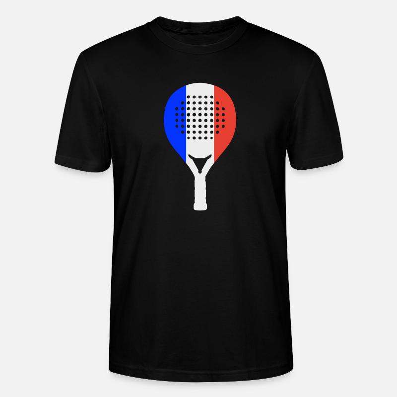 Padel-Frankreich - Stanley/Stella Unisex Bio-T-Shirt CRAFTER - Schwarz