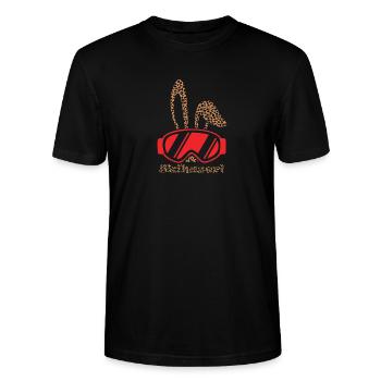 Ski bunny - So you're the star at the hut - Stanley/Stella CRAFTER Unisex Organic T-Shirt - black - Front - Alina (178cm) & Michal (187cm)