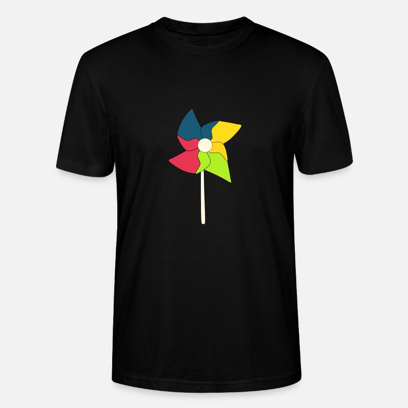 Windrad Windräder - Stanley/Stella Unisex Bio-T-Shirt CRAFTER - Schwarz