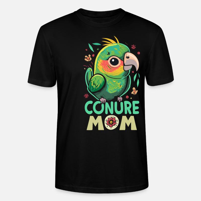Perruche Perruche Maman - T-shirt bio CRAFTER Stanley Stella Unisexe - noir