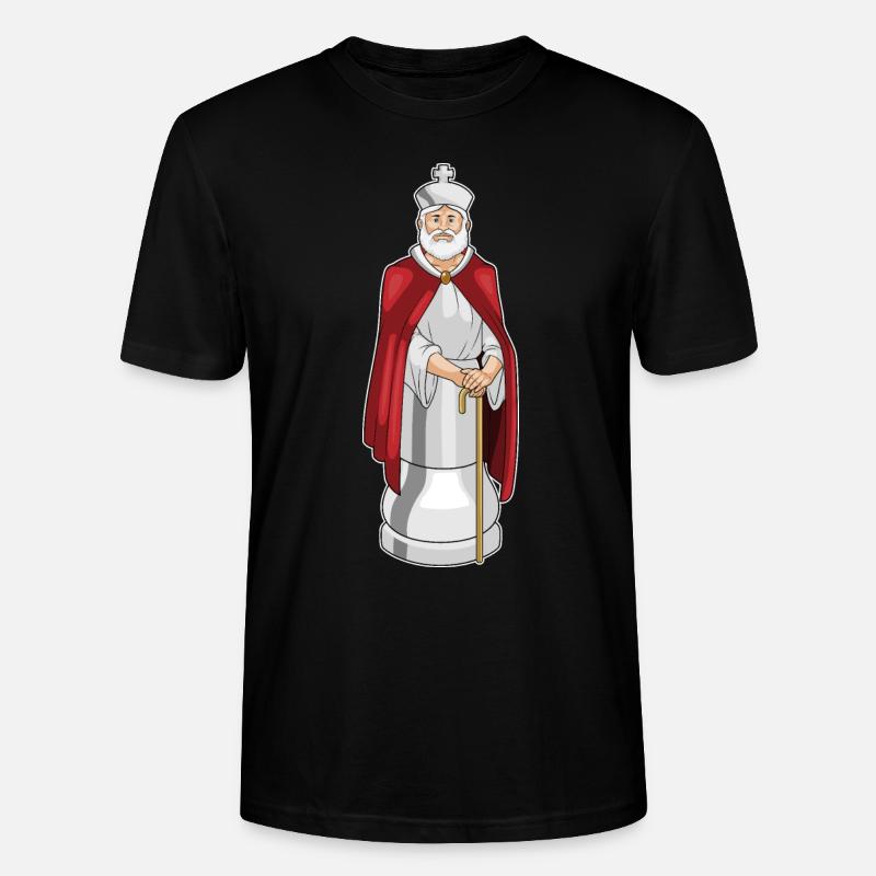 Pièce d’échecs Roi Échecs - T-shirt bio CRAFTER Stanley Stella Unisexe - noir