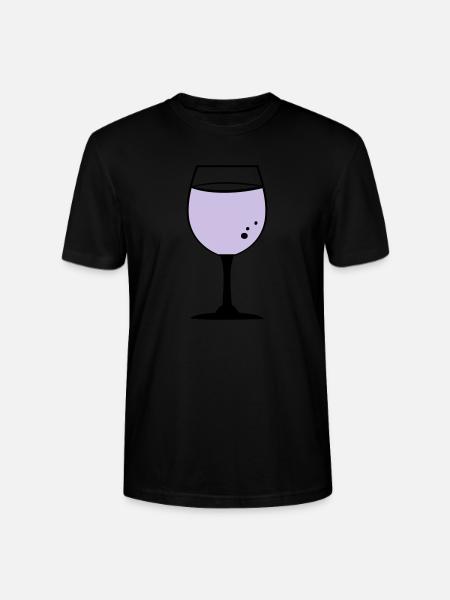 Rose wine - Stanley/Stella CRAFTER Unisex Organic T-Shirt - black