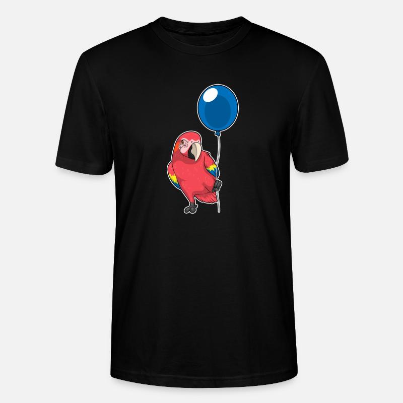 Ballon perroquet - T-shirt bio CRAFTER Stanley Stella Unisexe - noir